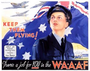 WWII Australian WAAAF Recruiting Poster.