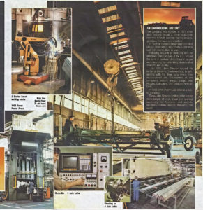 Collage of images from within the Kilkenny Shearers' Factory.