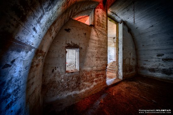 RAAF Remote Receiving Semi-Underground Bunker, Disused, Rural Adelaide.