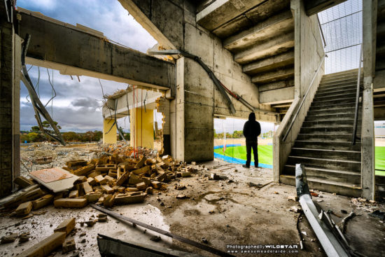 Football Park / AAMI Stadium, Abandoned Building Photographs, West Lakes, Adelaide, South Australia.