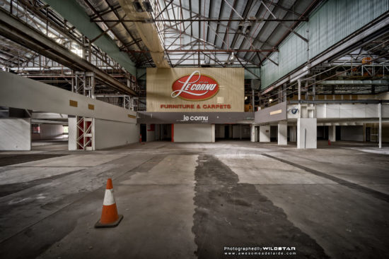 LeCornu Furniture, Abandoned Building Photographs, Keswick, South Australia.