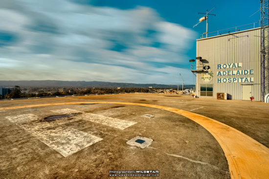 Old Royal Adelaide Hospital Helipad, Gilligan's Island, Disused Photographs, Adelaide, South Australia.