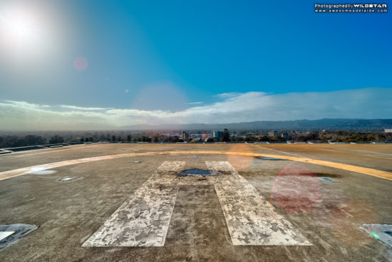 Old Royal Adelaide Hospital Helipad, Gilligan's Island, Disused Photographs, Adelaide, South Australia.